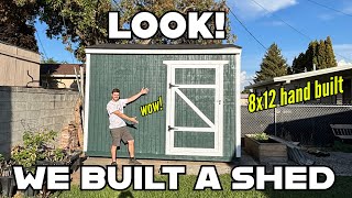 Custom built shed DIY project - 12'x8' handmade quality storage - future channel projects