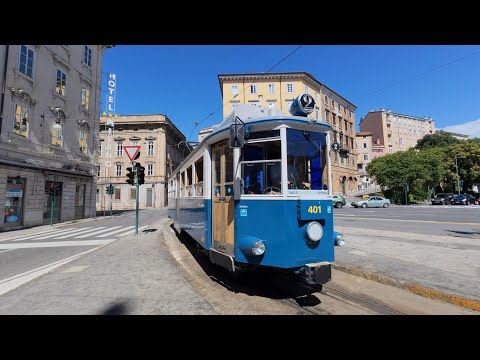 Historic Tram Ride from Opicina to Trieste | Full Window View