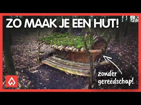 , title : 'SURVIVAL: een hut maken zonder gereedschap! -- Dutch Outdoor Group'