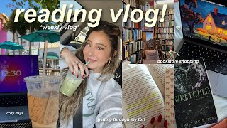 VLOG☕️: cozy days in my life, reading vlog, new book recommendations & getting through my tbr!