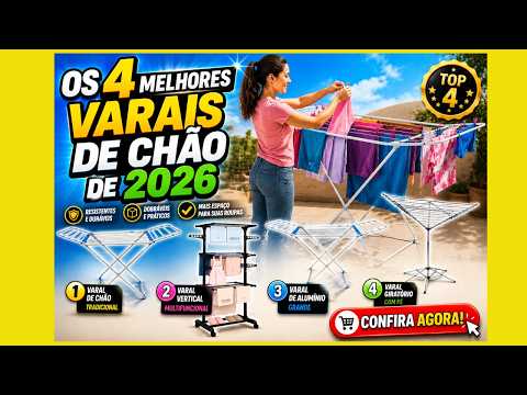 🔥 Os 4 Melhores Varais de Chão de 2026! Resistentes, Práticos e Econômicos