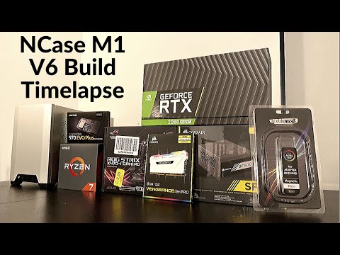 SFFLAB NCASE M1 V6 Silver Gaming PC Build Timelapse