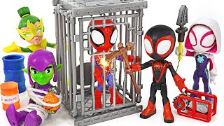 Spidey and Heath Amazing Friends! Escape from prison! | DuDuPopTOY