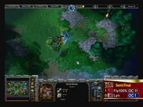 2009 WCG Grand Final Fourth day: Semi Final - Warcraft III 2set : Fly100 vs Lyn