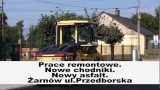 preview picture of video 'Remont drogi Żarnów ulica Przedborska 720p by Kazio'