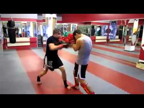 Artur Kindzora Sparring mit Danijel Solaja