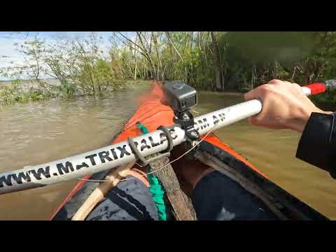 Remando por el Paraná, pueblo esther, santa fe, argentina, en kayak 