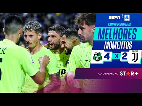 Gols e lances de Sassuolo x Juventus