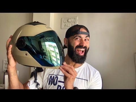 Unboxing of full face helmet