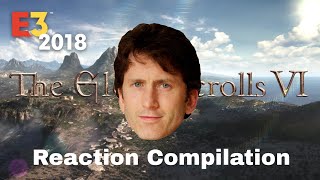 Bethesda E3 2018 - the elder scrolls VI - Reaction Compilation
