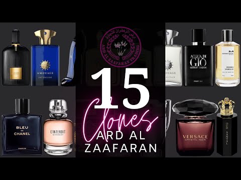 15 Clones - Dupes from Ard al Zaafaran. One of the best Arabic Perfume Brands of the world.