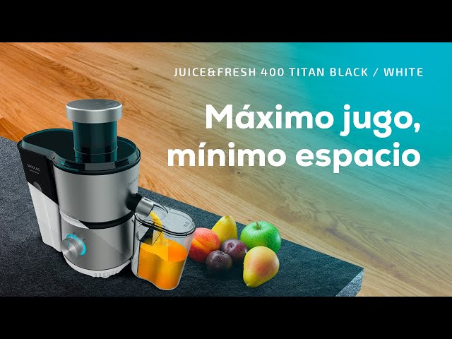 Cecotec Juice&Fresh 400 Titan White Licuadora 400W video