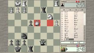 Blitz chess with live commentary #180:  Orangutan (Sokolsky) opening