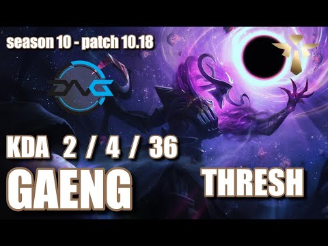 【韓国サーバー/GM】DFM Gaeng スレッシュ(Thresh) VS パンテオン(Pantheon) SUP - Patch10.18 KR Ranked【LoL】