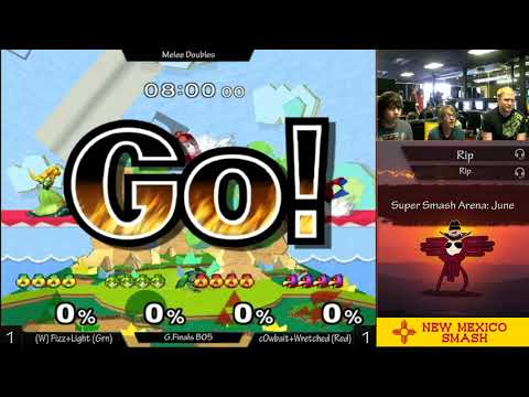 New Mexico Super Smash Arena: June Melee Dubz: G.Finals Fizz+Light vs. c0w+Wretched