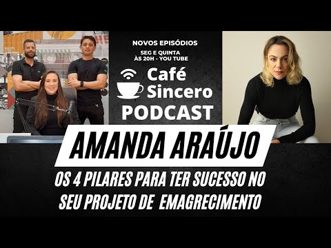 Café Sincero Podcast - Ep.02 - Amanda Araújo - Especialista em emagrecimento.
