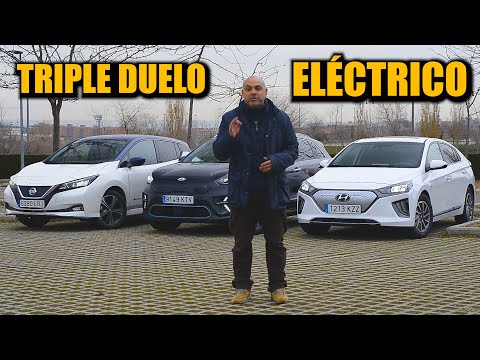 CARA a CARA: KIA NIRO vs NISSAN LEAF vs HYUNDAI IONIQ ELÉCTRICOS: TEST de CONSUMOS y CONFORT