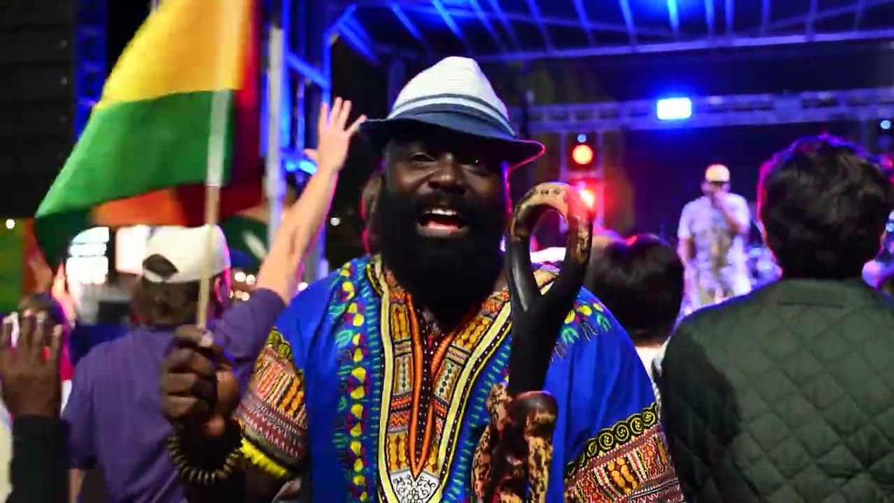 The Wailers perform in downtown Burlington, NC on the THE NATURAL MYSTIC TOUR