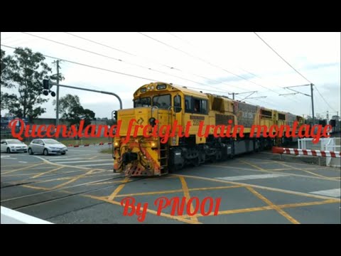 Queensland freight train montage