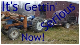 One Load at a Time - The saga of late start wood collection