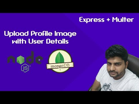 Upload User Profile Image with User Details Using Express js Mongoose and Multer