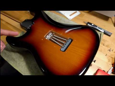 How to Hardtail Fender Stratocaster Tremolo Bridge