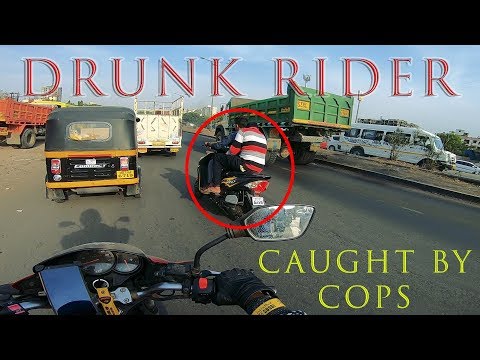 Drunk rider | Helped Cops To Catch This idiots | Don't Drink & Drive or Ride | Crash With Cops Video