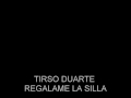Regalame la silla
