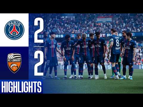 FC PSG Paris Saint Germain 2-2 FC Lorient Bretagne...