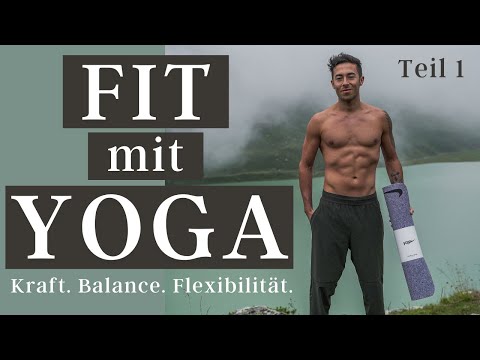 FIT MIT YOGA - Teil 1 Kraft. Balance. Flexibilität. I 15 Minuten Power Flow Routine