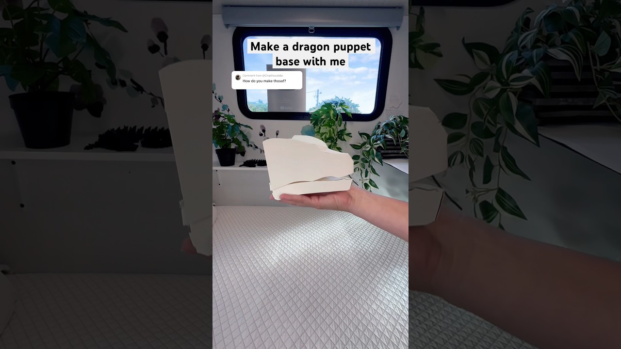 Dragon Puppet Base Process -How I Make Dragon Puppets ✨ #dragonpuppet #paperdragon