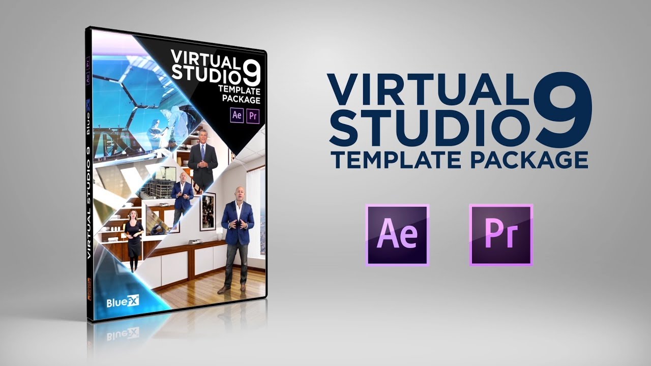 After Effects & Premiere Pro Template Virtual Studio 9 | Bluefx
