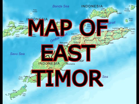 MAP OF EAST TIMOR [ TIMOR LESTE ]