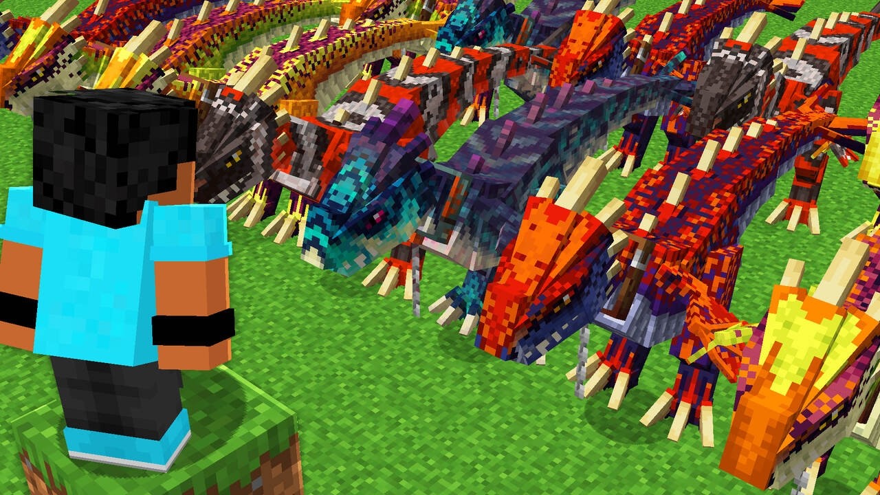 CRIEI UM EXÉRCITO DO DRAGÃO MAIS FORTE DO MINECRAFT