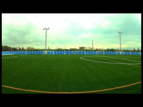Video del camp de futbol amb gespa artificial