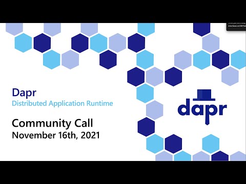 Dapr community call 50 - 11/16/2021