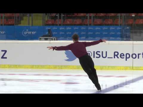 2015 ISU Jr. Grand Prix - Linz Men Short Program Johannes MAIERHOFER AUT