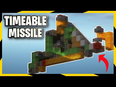 Minecraft Redstone Weapon: Timeable TNT Precision Missile