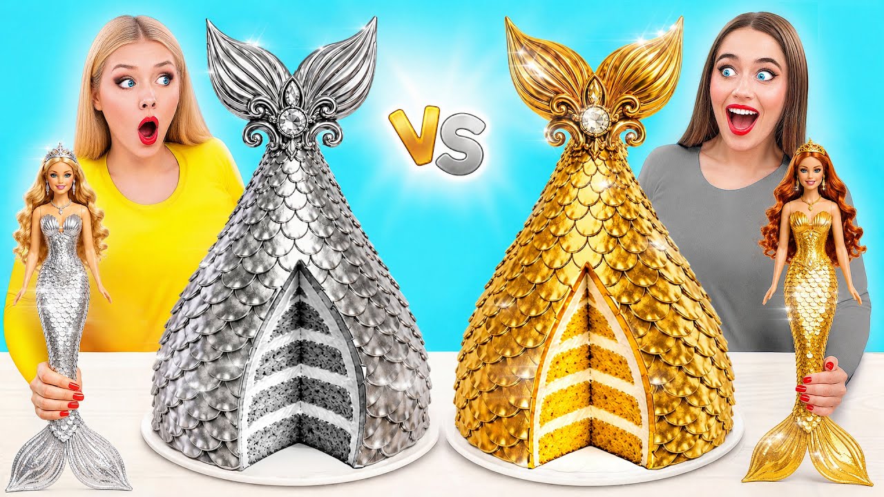 Cake Decorating Challenge Gold vs Silver | Funny Food Hacks by Multi DO Challenge