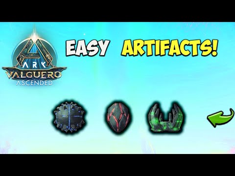 3 EASY Artifacts Valguero SPIDER CAVE Strong and immune | ARK Survival Ascended