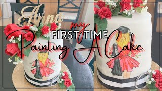 Painting A Cake | How To Tips & Tricks For Painting Fondant | My 1st Painted Cake | The Craf-T Home