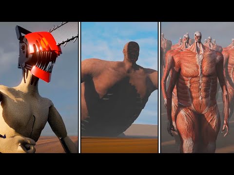 ALL Characters vs 1.000.000. Colossal Titans (Part 2) - The Rumbling