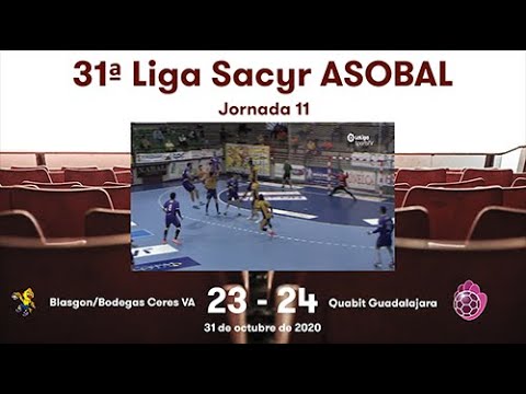 31ª Liga Sacyr ASOBAL J11: Blasgon/Bodegas Ceres VA - Quabit Guadalajara 23-24