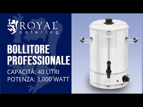 Video - Bollitore Professionale - 40 Litri - 3.000 Watt