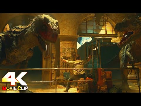 Jurassic World: Dominion (2022) - Allosaurus and Carnotaurus scene [4K 60fps]