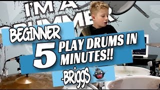 How to Play Drums in 5 Minutes Beginner Drum Lesson