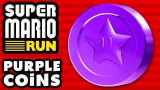 Super Mario Run - ALL PURPLE COINS! 100% of the Purple Coins!
