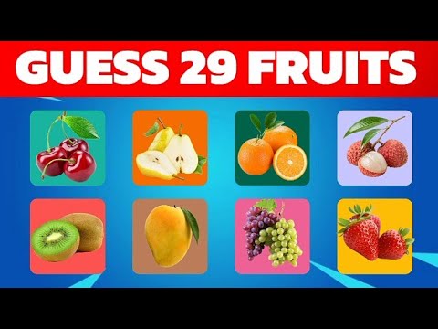 Guess the Fruit in 3 Seconds | 29 Different Types of Fruit
