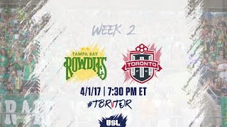 USL LIVE - Tampa Bay Rowdies vs Toronto FC II 4/1/17