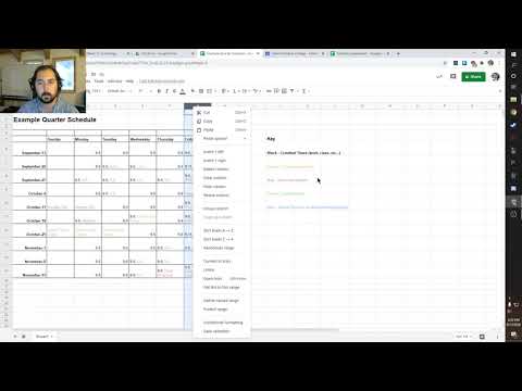 SKC Seminar Google Sheets Example Video